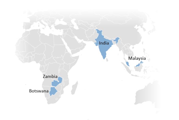 Kyari presence on the World Map